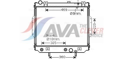 JE2071 AVA Радіатор охолодження двигуна